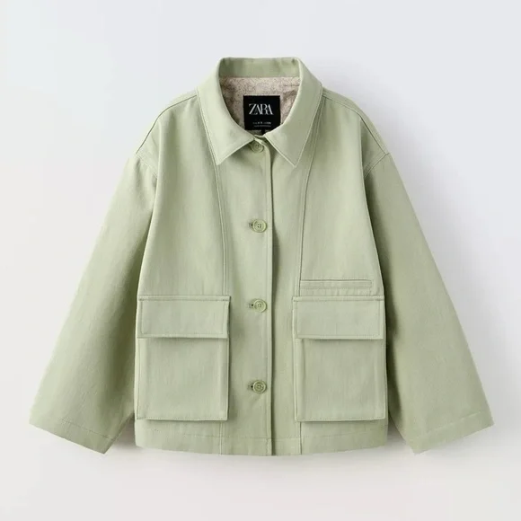Zara Kids Maxi Pocket Lined Jacket 13/14y - Picture 1 of 4